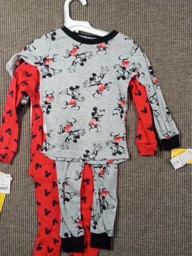 Kids Two-piece Mickey Jr Pajama Set Size 2T Nwt Tub 18 - Picture 7 of 9
