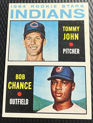 1964 Topps Tommy John - Bob Chance Indians Hi-Grade Rookie Stars RC #146