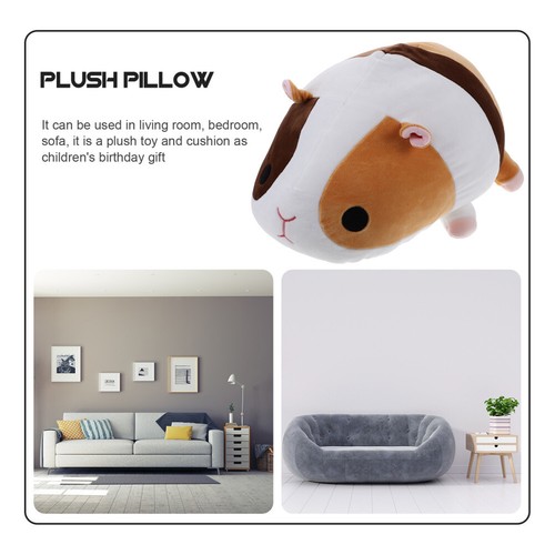 Guinea Pig Plush Toy Hamster Pillow Stuffed Animal Man Child - Picture 7 of 11