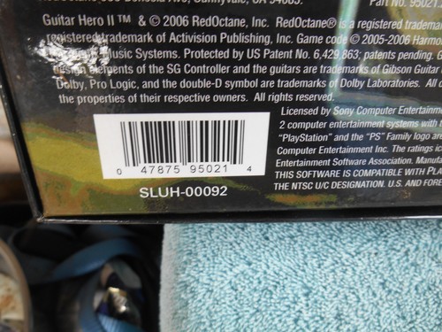 Sony PlayStation 2 GUITAR HERO II ¡CAJA VACÍA! CON PEGATINAS PARA EXHIBICIÓN O VENTA! - Imagen 8 de 11