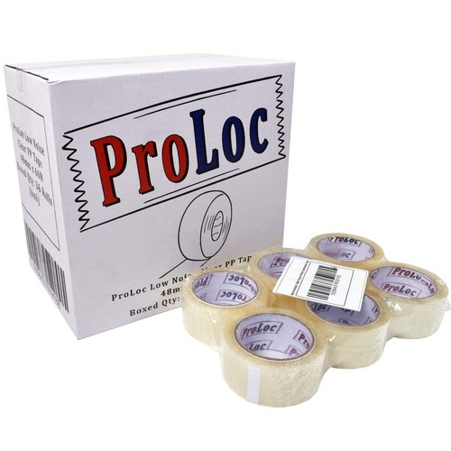 CLEAR TAPE 48MMX66M (2") LOW NOISE *ANY QTY* PACKING SEALING PARCEL BOX ROLLS - Picture 4 of 6