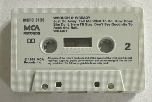 Wrabit - Rough & Ready Rare Cassette Tape Hard Rock EX / Mint Condition - Picture 7 of 7