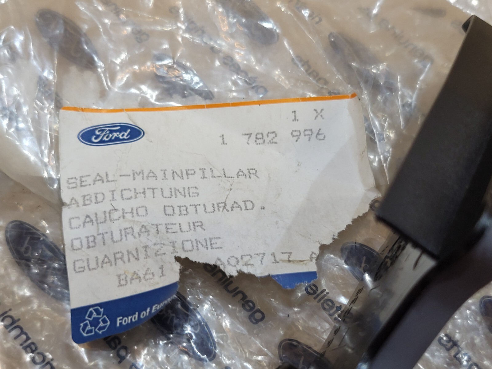 Genuine Ford Main Pillar Seal 1782996 for sale online | eBay