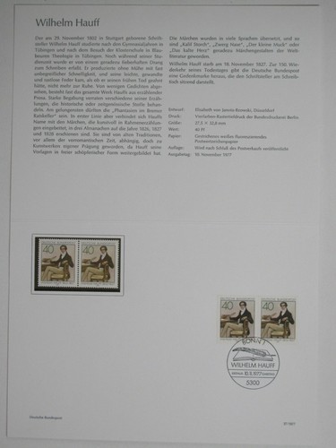 cartolina ministeriale posta federale tedesca    