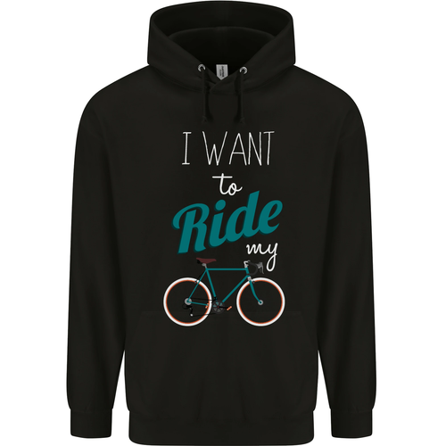 I Want to Ride My Bike Cycling Cyclist Childrens Kids Hoodie - Picture 13 of 68