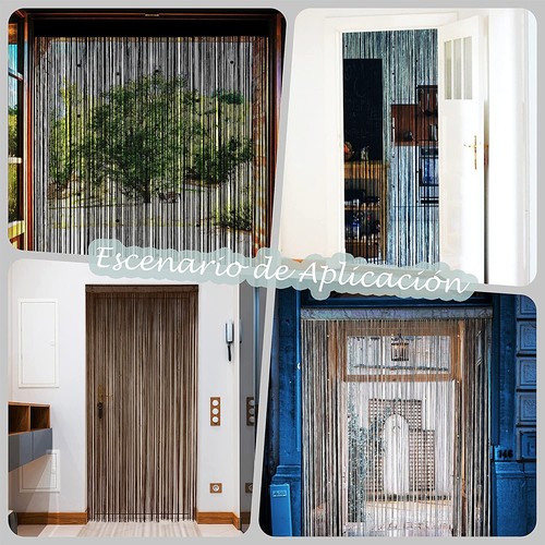 Beaded Curtain Door String Curtains Doorway Tassels Hanging Fringe Room Divider - Picture 6 of 6