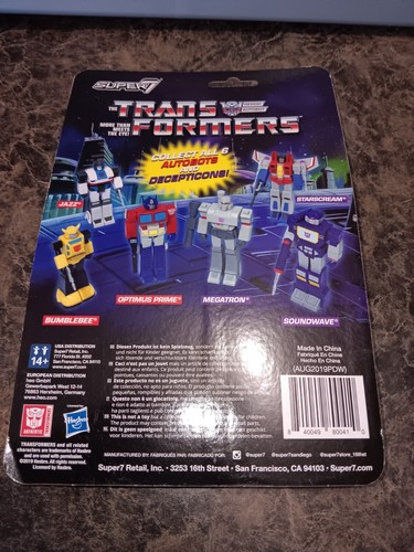 Figura de Reacción Transformers Jazz Super7 Nueva Como Nueva - Imagen 2 de 2