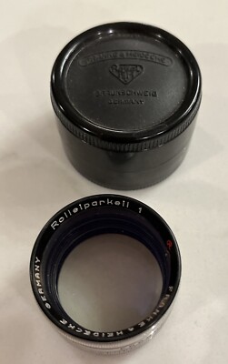 Vintage Rollei Bakelite Case & Rolleinar 1 Rolleiparkell 1 Three Separate Lenses