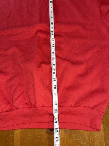 Vintage NOS 1980s Artex 50/50 Soft Red Sweatshirt M USA - Picture 5 of 7