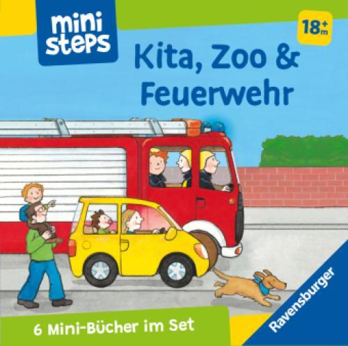 Ministeps: Mein Erster Bücher-würfel: Kita, Zoo Und Feuerwehr