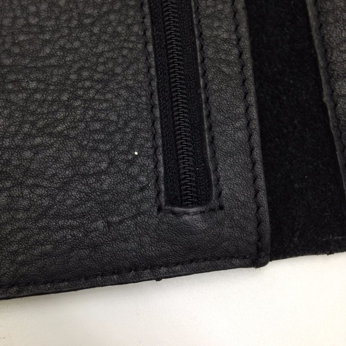 Genuine Leather Hippie Black Credit Card/ID Wallet With Chain Made in India - Picture 5 of 8
