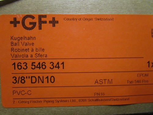 3/8" x 3/8" (Socket x M-NPT) 232 psi EPDM D CPVC Ball Valve - Picture 2 of 2