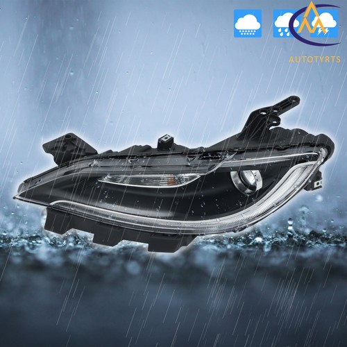 Halogen Left Side Black Trim w/LED DRL For Chrysler 200 2015 2016 2017 Headlight - Picture 14 of 14