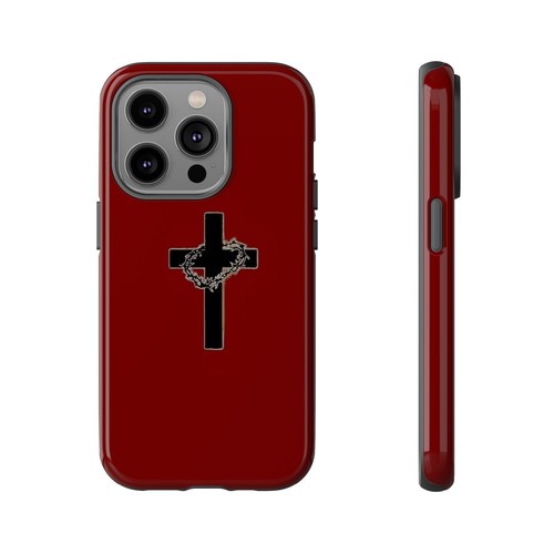 Christian Cross Red Tough Phone Case, Protective Cover - Bild 72 von 131