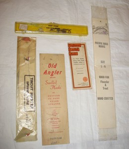 LOT-Vintage-FISHING-West-Point-Old-Angler-Hooks-Trout-Master-Spinner-Lure