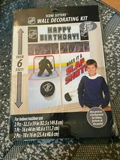 NHL Hockey 6 ft Birthday Party Scene Setters 5-Pc Wall Decorating Kit - NEW 
