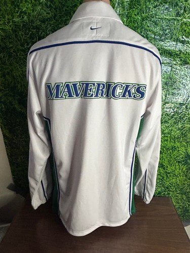 1999-00 Dallas Mavericks Basketball Snap Warm-Up Jacket Nike Size Medium - Picture 2 of 5