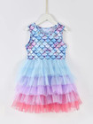 Girls Tuto Dress, Mermaid Dress, Princes Girls Dress up Gown,  3-4