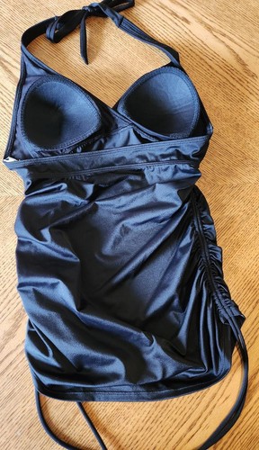 Costume da bagno Miraclesuit nero costume da bagno tankini supporto top più sottile coppa morbida taglia 10 - Foto 5 di 13