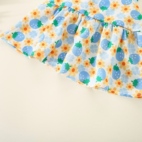 Summer Toddler Girls Sleeveless Tops And Shorts Casual Two Piece Outfits Set - Picture 43 of 94