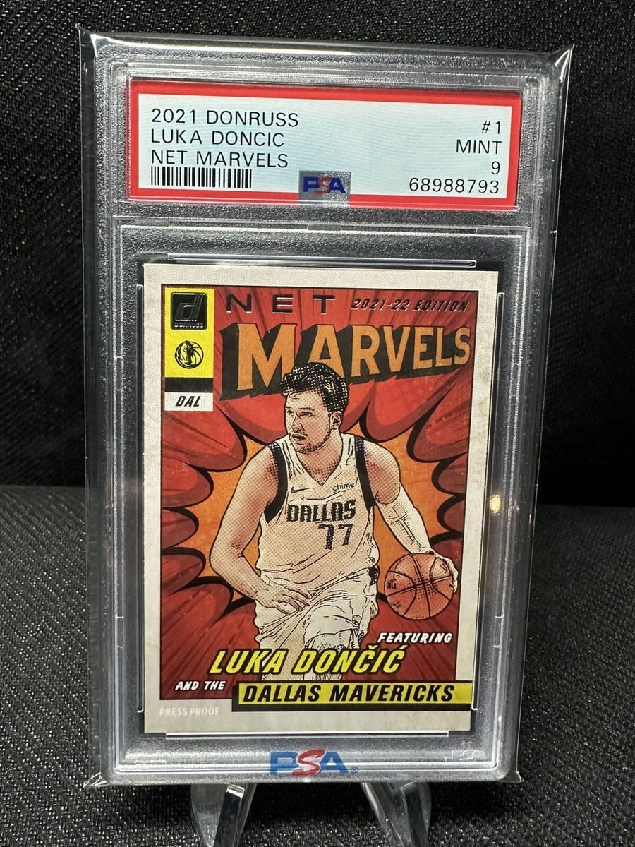 Luka Doncic 2021-22 Panini Donruss Net Marvels Insert PSA 9 Luka Doncic 2021-22 Panini Donruss Net Marvels Insert PSA 9
