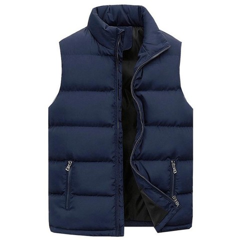 Chaleco acolchado cálido de invierno para hombre Body sin mangas Chaqueta acolchada Abrigo Prendas exteriores - Imagen 13 de 17