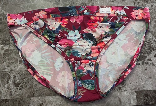 NWT CACIQUE LANE BRYANT 26/28 PALM SMOOTH COMFORT BLISS STRING BIKINI PANTIES