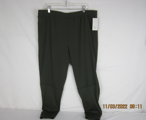All in Motion Men's All-in Pants 4-Way Stretch Quick Dry Olive Green XL