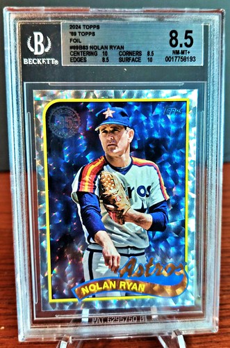 NOLAN RYAN 2024 TOPPS '89 FOIL #89B83 (BGS GRADED 8.5) HOUSTON ASTROS HOF - Picture 1 of 2