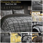 Duvet Cover Set Double Reversible King Size Duvet Quilt Cover Bedding Set Single