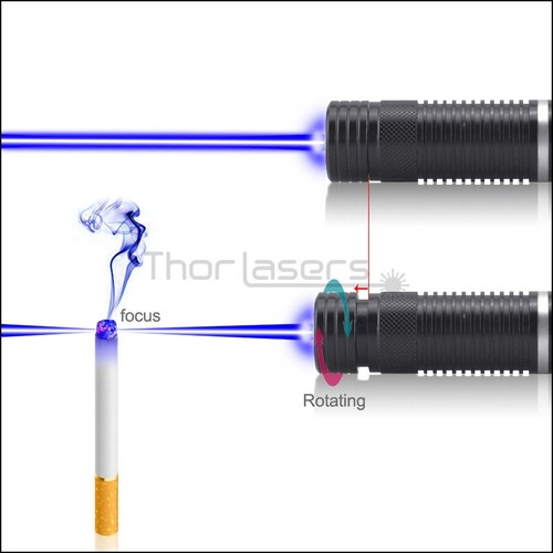 Adjustable Focus Lazer pointers 450nm Blue Laser Pointers Visible Beam Light - Picture 5 of 11