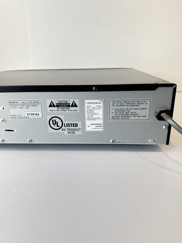 Sony RCD-W500C 5 Disc CD Changer & CD Recorder WORKING No Remote see description - Picture 13 of 15