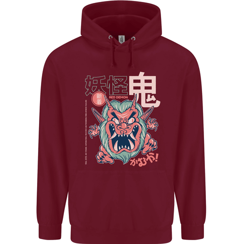 Oni Yokai Japonés Rojo Demonio Hombre Sudadera - Imagen 61 de 112