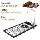 Pitcher Rinser Multi Angle Water Outlet Glass Rinser Sink W/Faucet Cup Washer