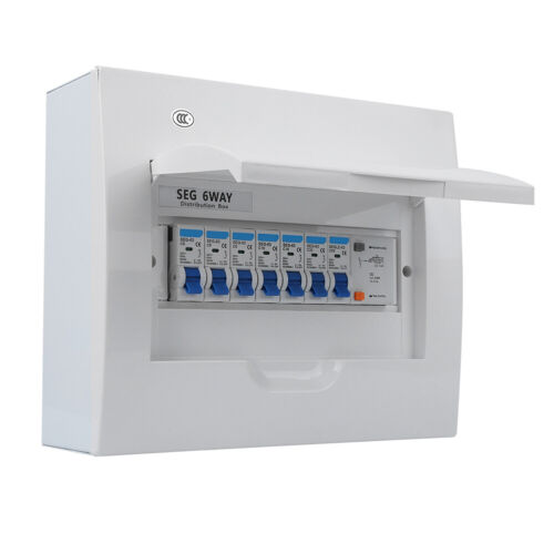 Sicherungskasten Aufputz Kleinverteiler + FI Schalter 63A + Sicherungsautomat DE - Bild 3 von 11