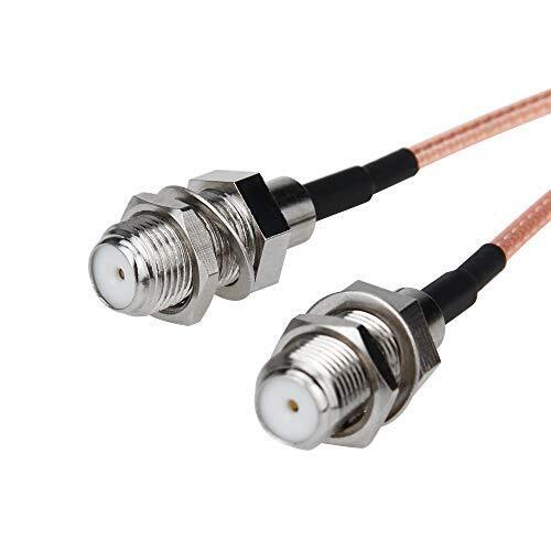 F-Typ RG6 Splitter Koax 6" Kabel, 75 Ohm TV Antenne 3-Wege Spliter Kombination RFA Adapter - Bild 3 von 4