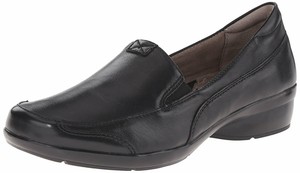 Naturalizer-Womens-Channing-Leather-Almond-Toe-Loafers-Black-Size-8-5-kDZw