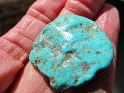 Large Crystal Turquoise Freeform Healing rare Turkish enhance intuition Truth 7g - Picture 12 of 20