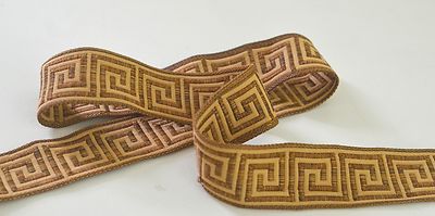 FABULOUS HIGH END DECORATOR GREEK KEY RIBBON TRIM RR885