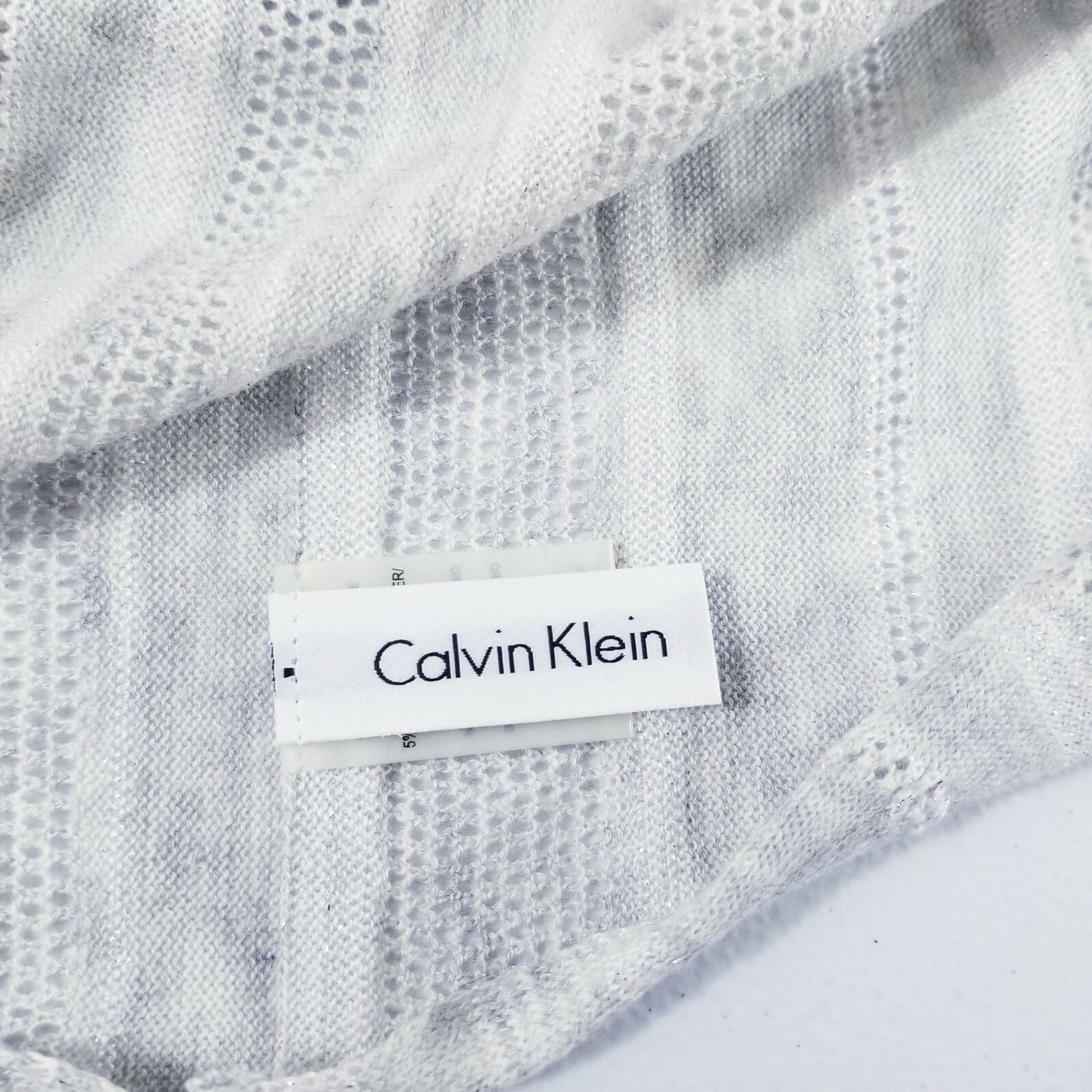 Calvin Klein Infinity Scarf Metallic Gray Unisex - image 2