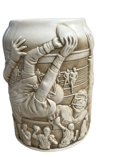 Vintage VTG Oakland Raiders Beer Stein Mug Cup NFL Football 3D Players Stadium - Picture 3 of 6