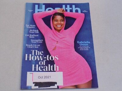 Health Magazine Oct 2021 Gabrielle Union Eat Veggies Radiant Skin Core Strength