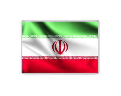Iranische Flagge Jumbo Kühlschrankmagnet - wehende Stil Flagge - Iran Reise Urlaub