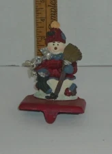  Christmas Snow man STOCKING HANGER HOLDER