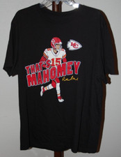 Black Kansas City Chiefs That's Mahomey Patrick Mahomes 100% Cotton XL T Shirt