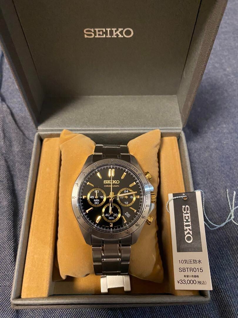 SEIKO SELECTION SBTR015 Analog Quartz Chronograph Black