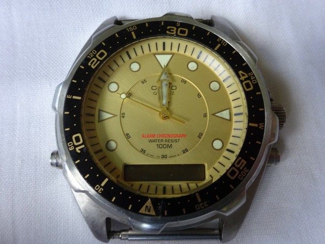 casio quartz watch water resistant 100m