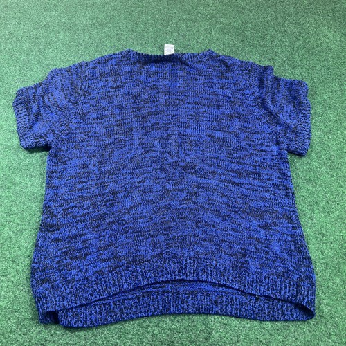 Prophecy Womens Top Sz XL Blue Black Short Sleeve T Shirt - Picture 7 of 7