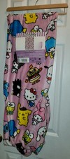 Hello Kitty And Friends Pink Throw Blanket Hamburgers 50x70 HTF New With Tags