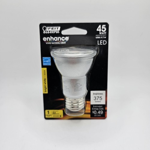Feit Electric 45 Watt LED Bright White 3000k Par 16 Flood Bulb Dimmable  - Picture 1 of 3